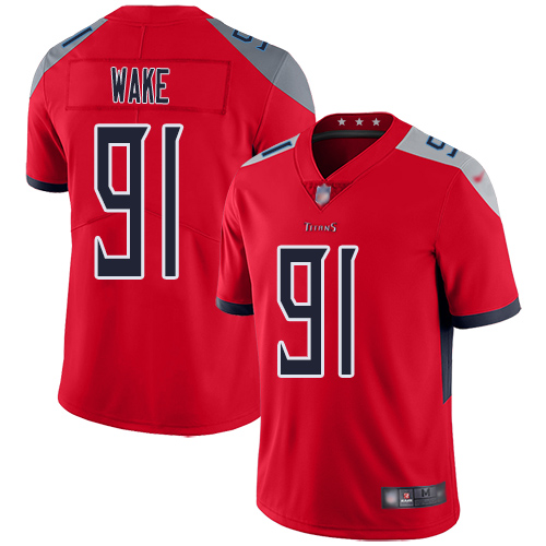 Tennessee Titans Limited Red Men Cameron Wake Jersey NFL Football #91 Inverted Legend->tennessee titans->NFL Jersey